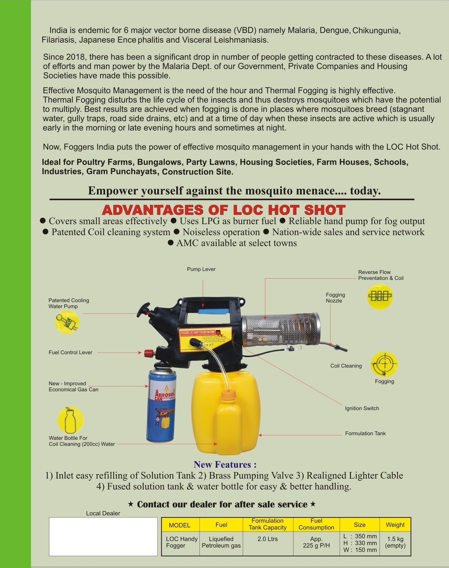 LOC HANDY FOGGING MACHINE