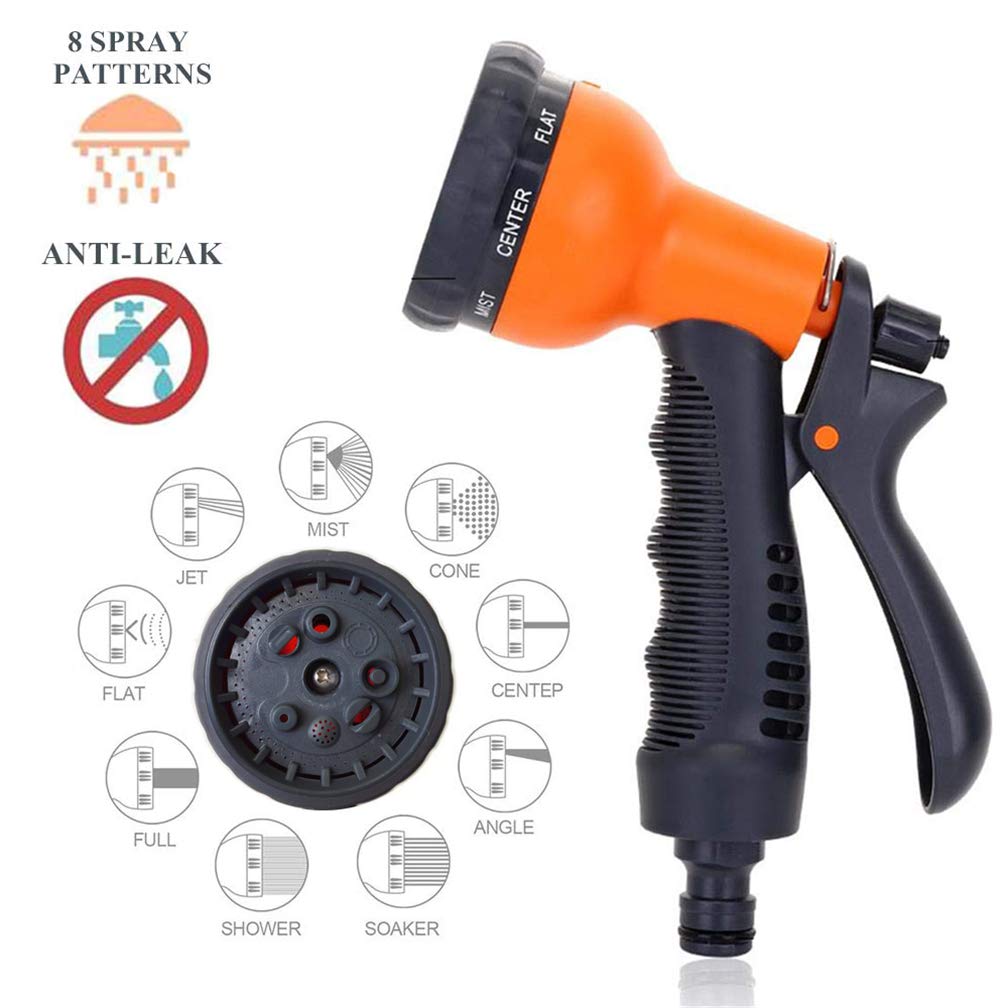 8 WAY ADJUSTABLE HOSE SHOWER GUN