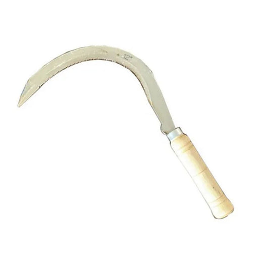 SICKLE ( WOODEN HANDLE )